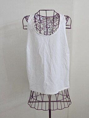 Athleta Size M White Essential Raceback Tank Top
